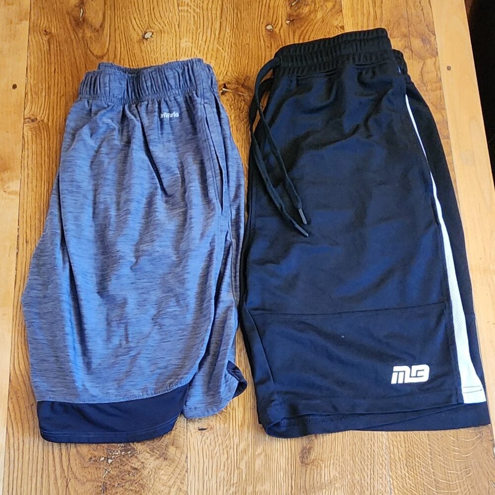 2 Pair Men's Athletic Shorts